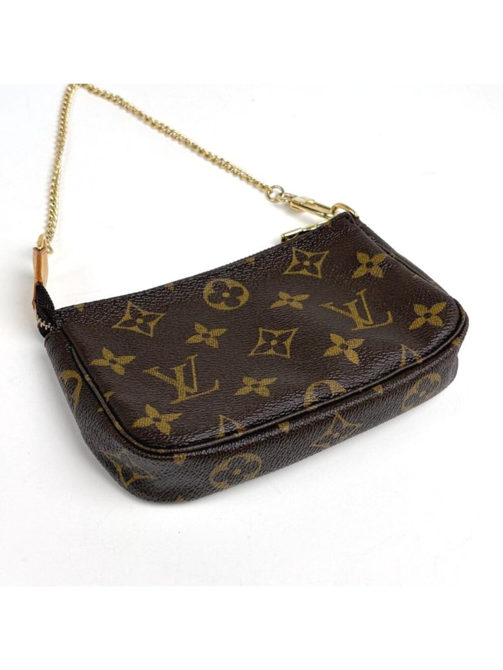 Louis Vuitton Mini Pochette Makeup Cosmetics Pouch Monogram Brown - Picture 2 of 7